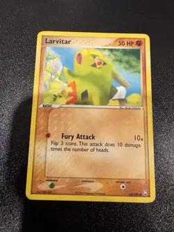 Larvitar 62/109 EX Team Rocket Returns Pokemon Card NM - Image 1