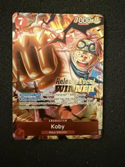 Koby OP12 Release Event Winner One Piece Promo Card P-092 - Image 1