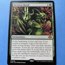 MTG Modern Horizons 3 Birthing Ritual Mythic Regular Card NM Condition - Image 1