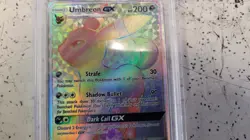 PSA 9 2017 Pokemon S&M Base Umbreon GX Full Art Secret Rare 154/149 Graded Card - Image 4