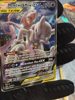 Pokemon Mewtwo & Mew GX Tag Team Holo SM191 Promo Card Psychic 2019 English TCG - Image 2