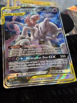 Pokemon Mewtwo & Mew GX Tag Team Holo SM191 Promo Card Psychic 2019 English TCG - Image 4
