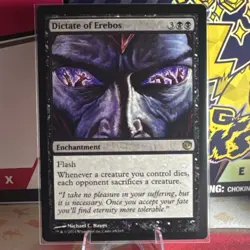Dictate of Erebos 65 Journey into Nyx Rare Regular Enchantment Black MTG - Image 1