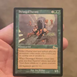 Deranged Hermit Urza's Legacy Regular Green Rare Creature Wizards Kev Walker 19… - Image 1