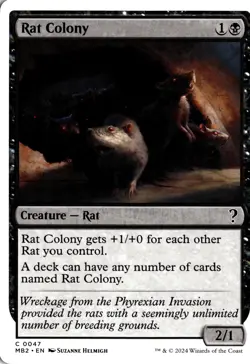 Rat Colony (White Border) 47 MB2 Mystery Booster 2 NM - Image 1