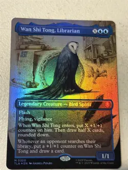 mtg Wan Shi Tong, Librarian, borderless foil, Avatar the Last Airbender unplayed - Image 1
