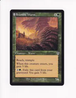 MAGIC THE GATHERING MTG INNISTRAD REMASTERED RETRO FRAME BRAMBLE WURM - Image 1