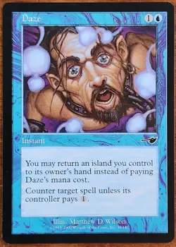 Daze MtG Nemesis Regular LP Magic The Gathering - Image 1