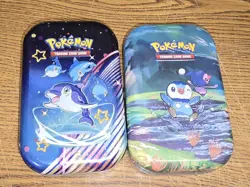 Pokemon Sinnoh Stars & Paldean Fates Mini Tin - Lot of 2 Collectible Boxes - Image 1