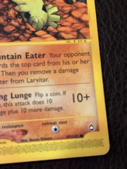 Pokemon TCG Larvitar Common Card 89/147 2003 Aquapolis - Image 4