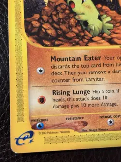 Pokemon TCG Larvitar Common Card 89/147 2003 Aquapolis - Image 5