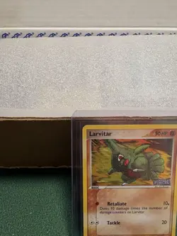 Pokemon TCG: EX Unseen Forces Larvitar #61/115 Reverse Stamped Holo, MP/LP - Image 2