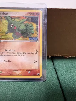 Pokemon TCG: EX Unseen Forces Larvitar #61/115 Reverse Stamped Holo, MP/LP - Image 4