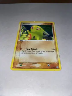 Pokemon EX Team Rocket Returns Holo Larvitar 62/109 Played Light Scratches - Image 1