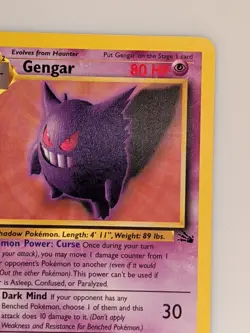 Gengar - Pokemon Fossil 20/62 Unlimited - Image 4