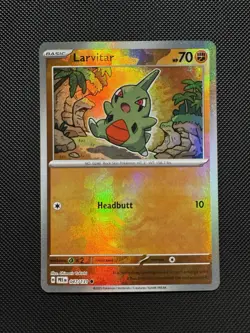 Pokemon TCG Larvitar 047/031 (Master Ball Pattern) SV: Prismatic Evolutions NM - Image 1