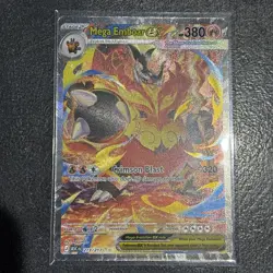 Pokemon TCG Mega Emboar Ex SIR 273/217 Ascending Heroes Pack Fresh Mint - Image 1