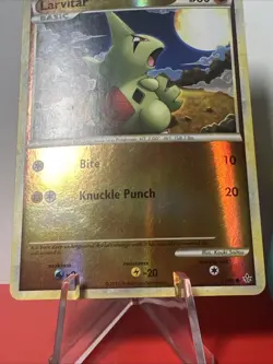 Larvitar Unleashed Pokemon TCG 51/95 HeartGold & SoulSilver Reverse Holo - Image 2