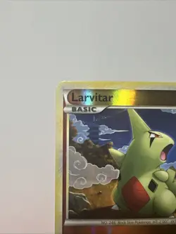 Larvitar Unleashed Pokemon TCG 51/95 HeartGold & SoulSilver Reverse Holo - Image 3