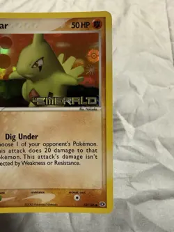 Larvitar 52/106 Pokemon EX Emerald Reverse Holo - Image 4