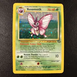 Pokemon TCG Venomoth Jungle 13/64 Holo Rare MP. - Image 1