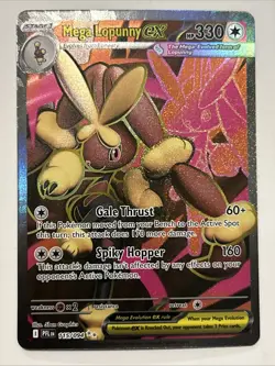 Pokemon Phantasmal Flames PFL EN Mega Lopunny EX - 115/094 Ultra Rare NM - Image 1
