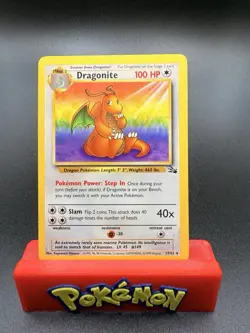 1999 Pokemon Dragonite 19/62 Fossil Unlimited Non-Holo Rare Near Mint NM - Image 1