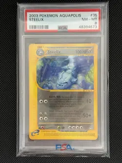 2003 POKEMON AQUAPOLIS #35 STEELIX PSA 9 - Image 1