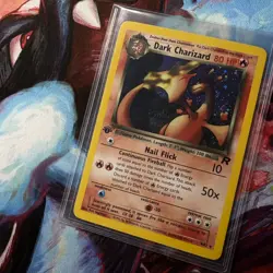 Dark Charizard 1st Edition Pokemon Team Rocket - 4 - HALO - wotc - 2000 - Image 1