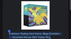 Pokemon Mega Evolution Ascended Heroes REGULAR Elite Trainer Box ETB CONFIRMED✅ - Image 1