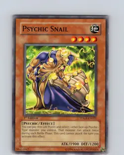 Yu-Gi-Oh TCG Psychic Snail TDGS-EN021 1st Edition Regular Common Card LP-NM - Image 1