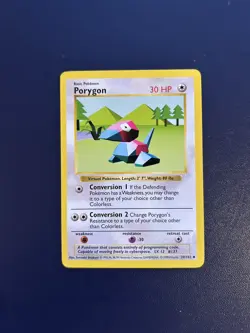 Porygon - SHADOWLESS - 39/102 Pokemon TCG Card Vintage 1999 WOTC Base Set - NM! - Image 1