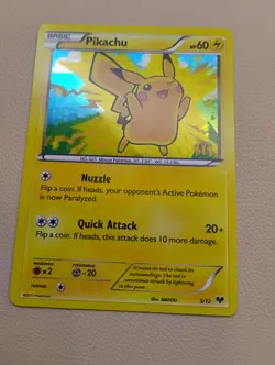 Pikachu 5/12 2013 McDonald's Collection Pokemon Card TCG Vintage - Image 2