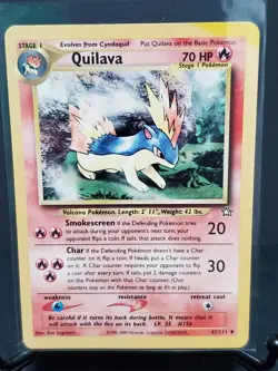 Quilava Neo Genesis 47/111 Pokemon Card LP - Image 1