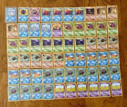 Vintage Fossil Pokemon Cards 99 Lot WOTC Unlimited (99 cards between 10-61) - Image 1