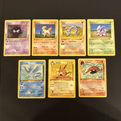 Pokemon First Edition Base Set Shadowless & Fossil Cards Lot - Varying Condition - Image 1