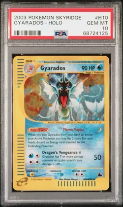 Gyarados Holo - H10/H32 - Skyridge WOTC Vintage Pokemon Card - PSA 10 - Image 1