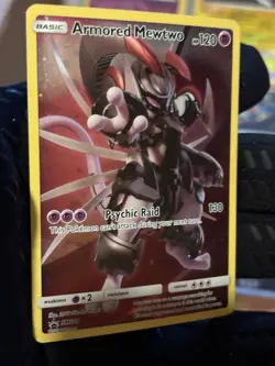 Pokemon Armored Mewtwo Holo SM228 Basic Psychic 2019 English TCG Card - Image 2