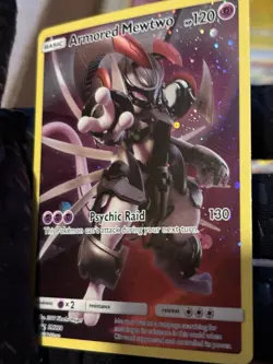 Pokemon Armored Mewtwo Holo SM228 Basic Psychic 2019 English TCG Card - Image 4