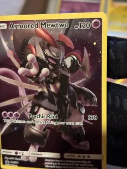 Pokemon Armored Mewtwo Holo SM228 Basic Psychic 2019 English TCG Card - Image 5