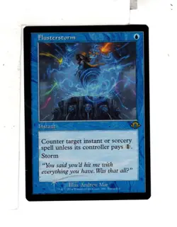 MTG SkeenAB Flusterstorm RETRO FRAME FOIL from MH3. NM. - Image 1