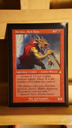 Krenko, Mob Boss - Retro Border - NM - Ravnica Remastered - MTG - Image 1