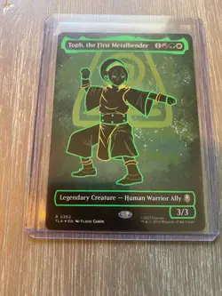 🔮 MTG: Avatar The Last Airbender. Neon Toph, The First Metalbender ULTRA RARE - Image 2