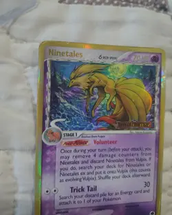 Pokemon, Ninetales 8/101 Delta Species, EX Dragon Frontiers Reverse Holo, STAMP - Image 5
