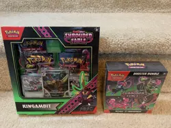 Pokemon TCG Shrouded Fable Kingambit Illustration Collection + Booster Bundle - Image 1