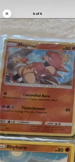 Pokemon TCG Holo Card Lot Magmar Rhyhorn Cinccino Honchkrow Mewtwo - Image 1