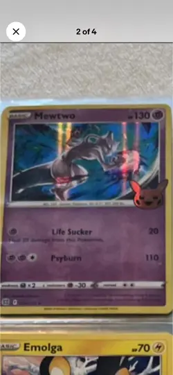 Pokemon TCG Holo Card Lot Magmar Rhyhorn Cinccino Honchkrow Mewtwo - Image 3