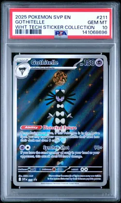 2025 POKEMON SVP EN-SV BLACK STAR PROMO #211 GOTHITELLE PSA 10 - Image 1