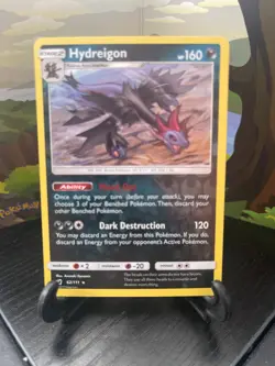 Hydreigon 62/111 - Crimson Invasion - Rare - Reverse Holo - Pokemon - LP - Image 1