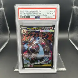 2025 Pokemon Mega Evolutions Mega Charizard #023 UPC Promo EN Graded PSA 10 - Image 2